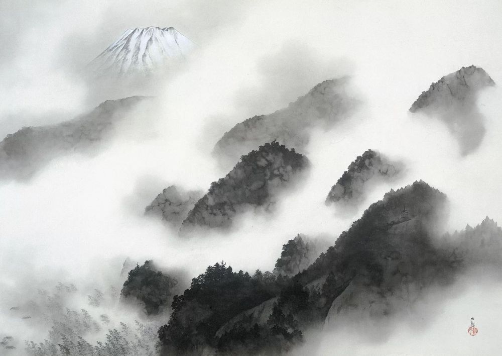 横山大観「雨霽る(あめはる)」