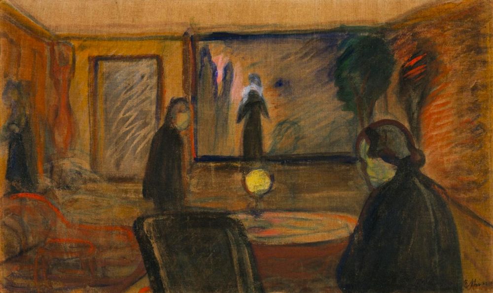 エドモンド・ムンク「イプセン「幽霊」からの一場面」