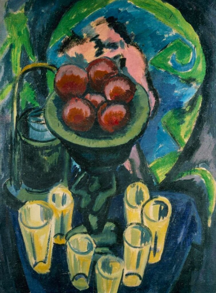 ルートヴィッヒ・キルヒナー「グラスのある静物」