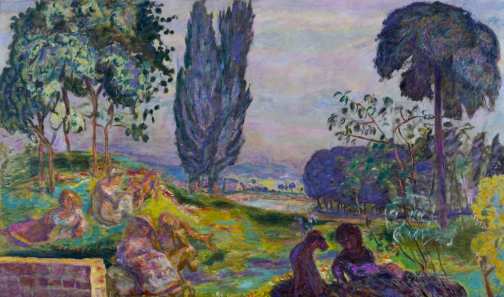 ピエール・ボナール「にぎやかな風景」