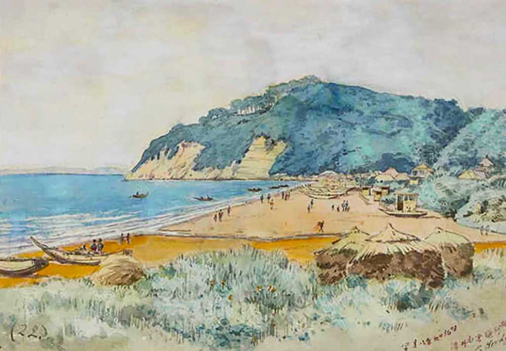 本多錦吉郎「相州鎌倉由井濱」