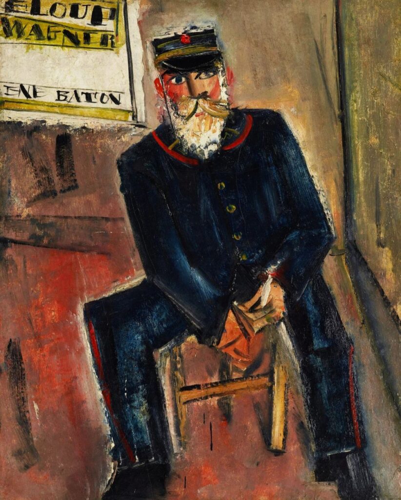 佐伯祐三「郵便配達夫」