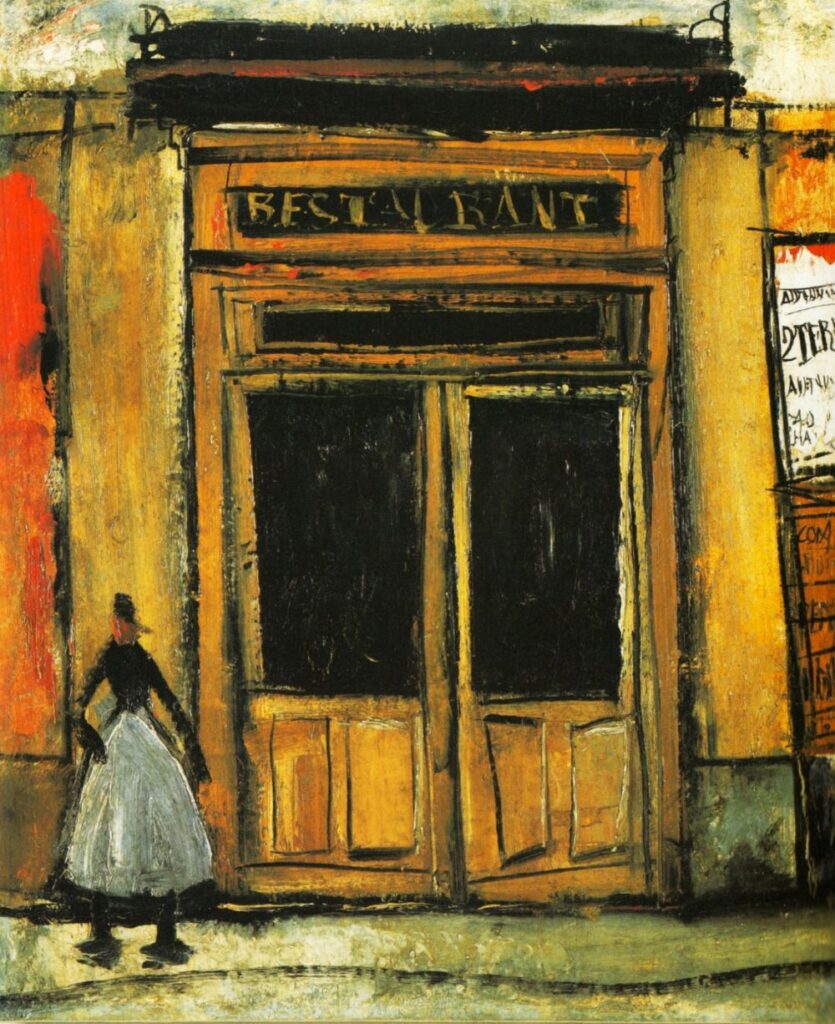 佐伯祐三「黄色いレストラン」