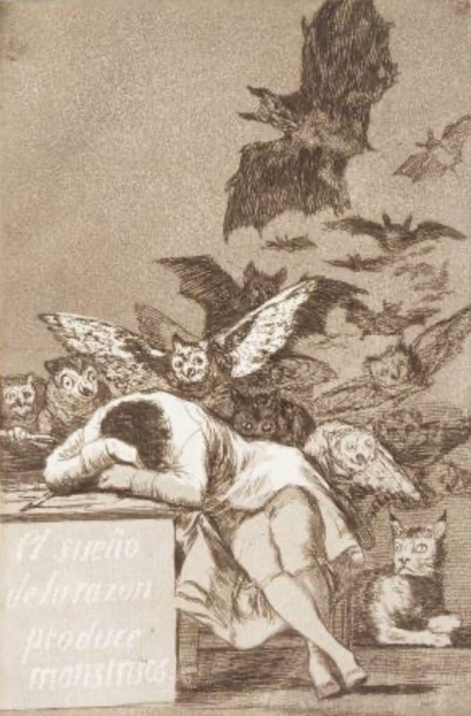 フランシスコ・デ・ゴヤ「理性の眠りは怪物を生む」