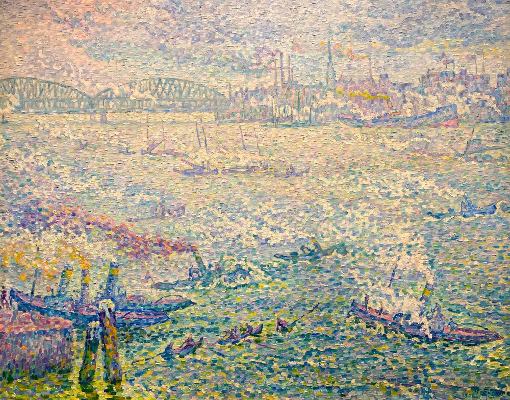 ポール・シニャック「ロッテルダム、蒸気」