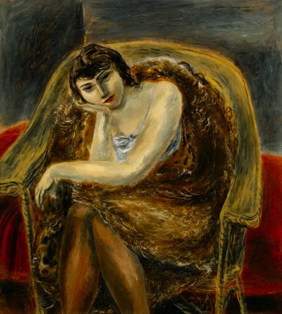 国吉康雄「毛皮の女」