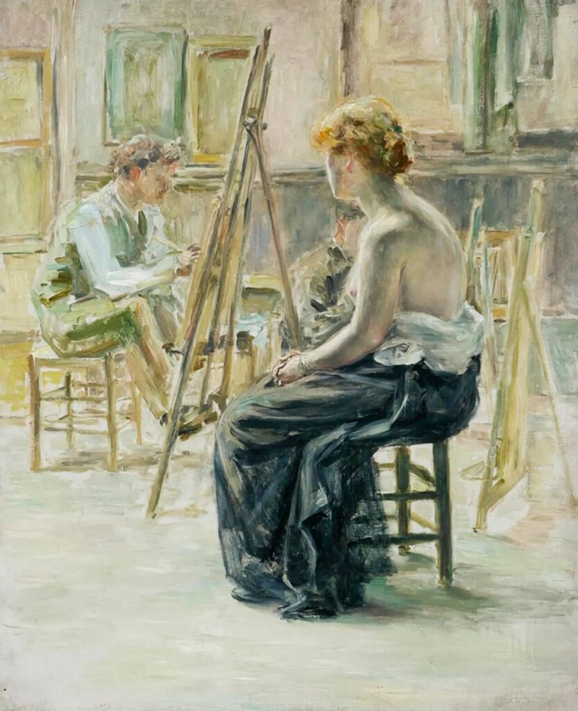 黒田清輝「アトリエ」